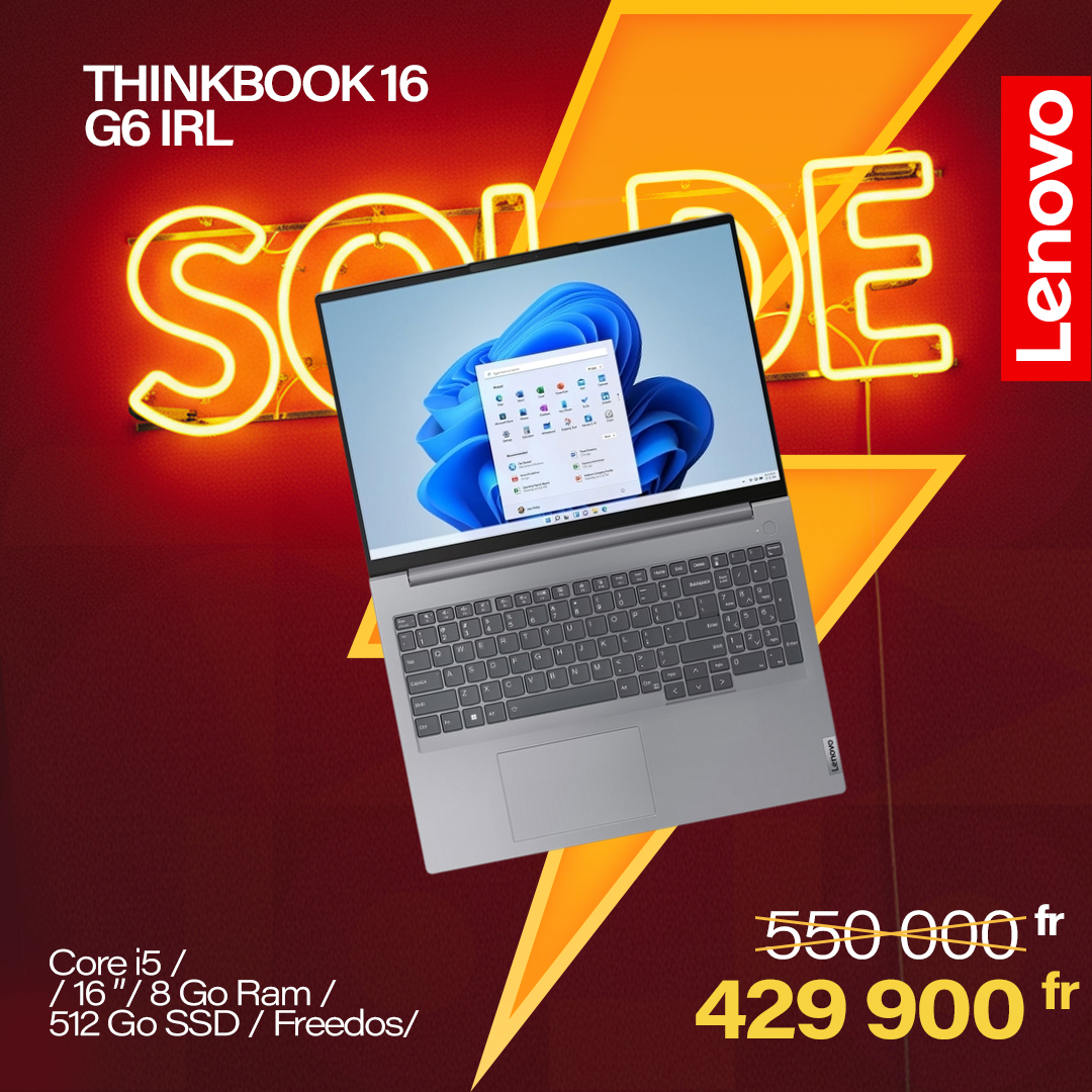 ORDINATEUR LENOVO THINKBOOK 16 G6 IRL CORE I5